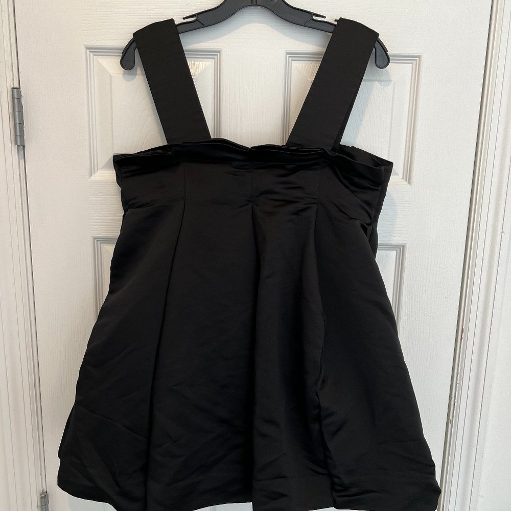 Comme des Garcons Satin Black A-Line Top / w/Tags - Picture 7 of 9